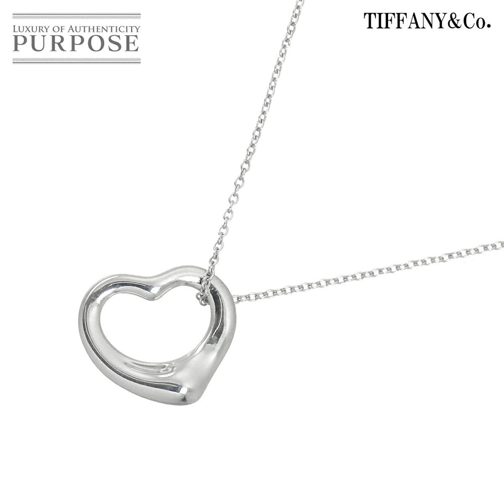 Tiffany Co Elsa Peretti Open Heart Necklace Yellow Gold